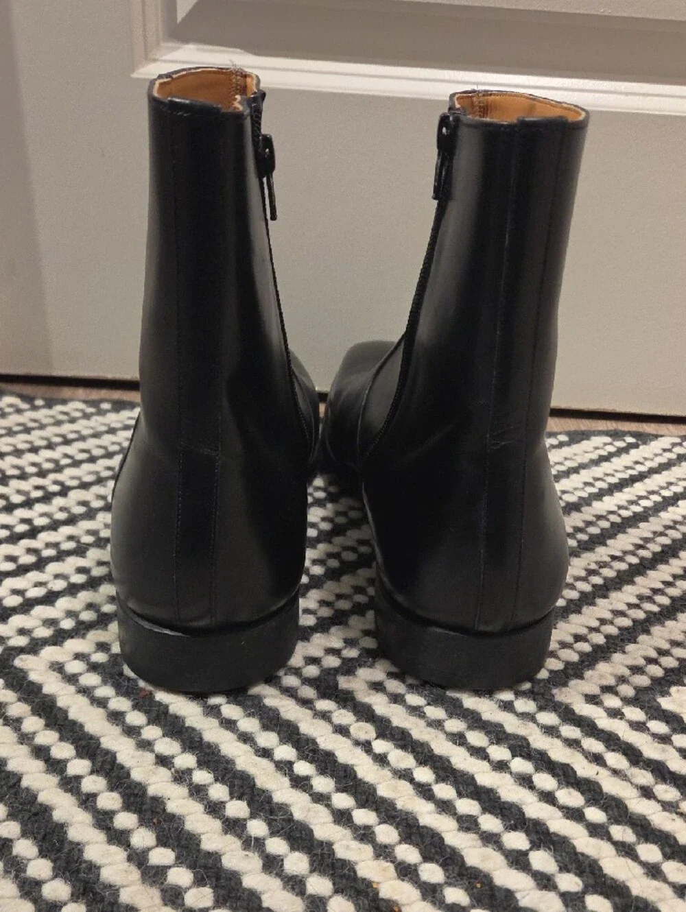 Magnanni Mens Black Leather Boots
